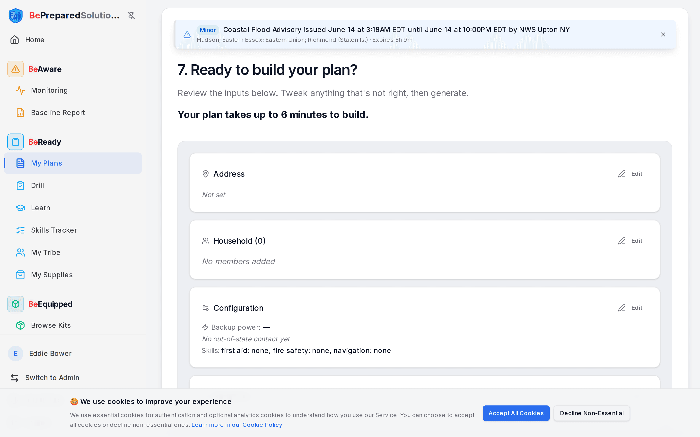 Step 7: review and build